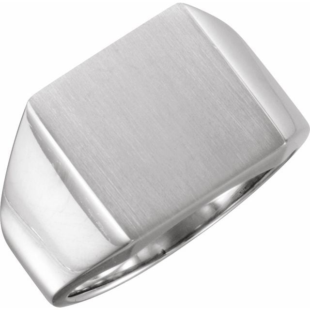 Sterling Silver Signet Ring - Options Available
