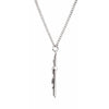 Sterling Silver 34x24 mm Crucifix Necklace - Elegant Faith Symbol