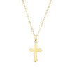 14K Yellow Cross 15