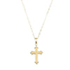 14K Yellow Cross 15