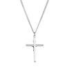 Elegant Sterling Silver 34x24 mm Crucifix Necklace - Faith Symbol