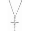 Sterling Silver 34x24 mm Crucifix Necklace - Elegant Faith Symbol