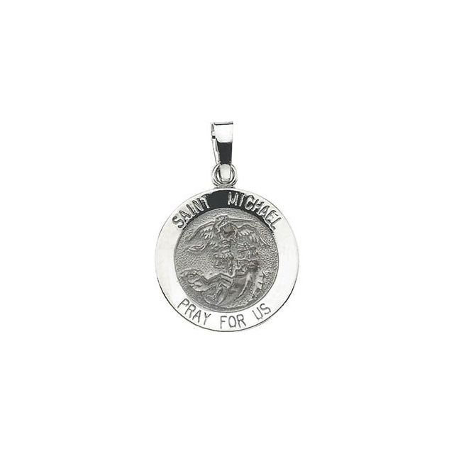 Sterling Silver 25  mm St. Michael Medal