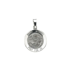 Sterling Silver 25 mm St. Michael Protection Medal - Faithful Elegance