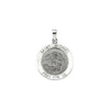 Sterling Silver 25 mm St. Michael Pendant - Intricate Spiritual Design