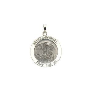 Sterling Silver 25 mm St. Michael Protection Medal - Faithful Elegance