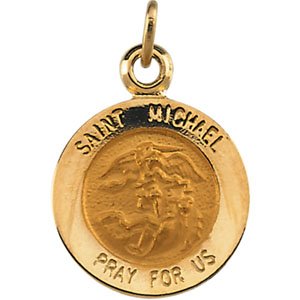 Sterling Silver 25 mm St. Michael Protection Medal - Faithful Elegance