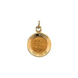 Sterling Silver 25 mm St. Michael Protection Medal - Faithful Elegance