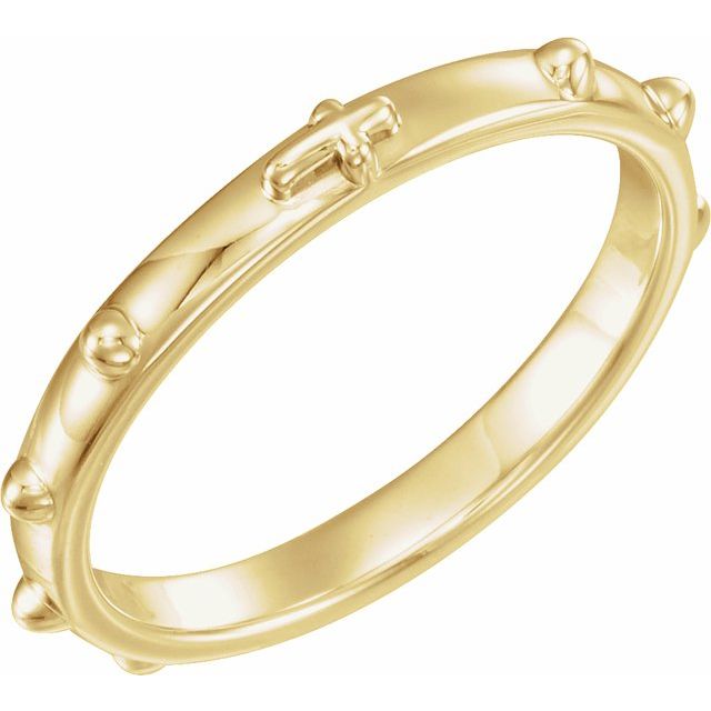Rosary Ring | 10K Gold, 14K Gold, Sterling Silver, 18K Gold, Platinum options* | 5 Mm | Polished