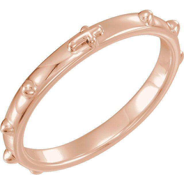 Rosary Ring | 14K Gold, 18K Gold & Silver | 2.5 - 2.57 Mm | Polished
