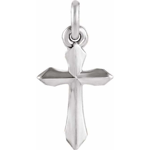 Polished Sterling Silver 10x6 mm Cross Pendant – Timeless Faith Symbol