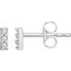 14K Yellow .05 CTW Natural Diamond Bar Earrings