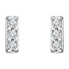 14K Yellow .05 CTW Natural Diamond Bar Earrings