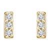 14K Yellow .05 CTW Natural Diamond Bar Earrings