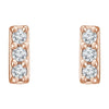 14K Yellow .05 CTW Natural Diamond Bar Earrings