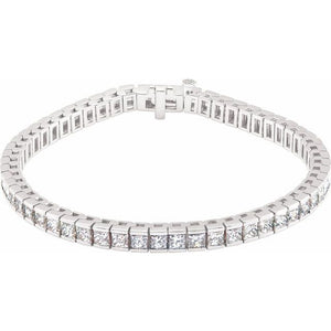 18K White Gold Natural Diamond Bracelet - Options Available