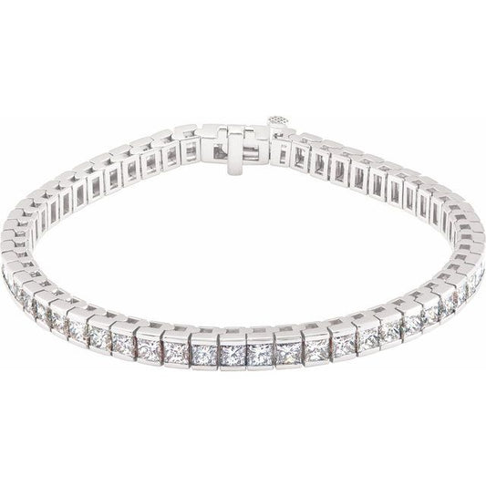 Natural Diamond Bracelet | 18K Gold options* | 9 1/3 CTW | 7 1/4 In | Square | Polished