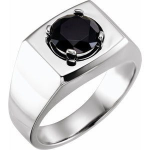 14K Gold Natural Onyx Ring - Options Available