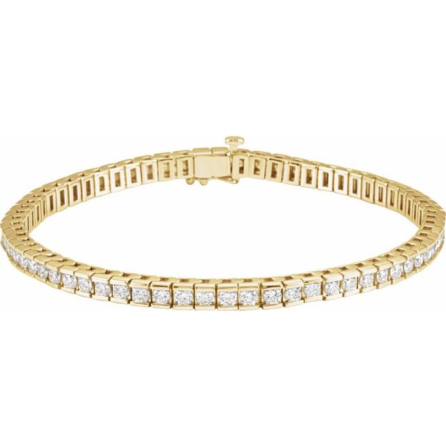 14K Gold Natural Diamond Bracelet - Options Available