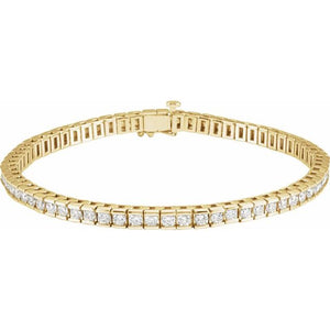 14K Gold Natural Diamond Bracelet - Options Available