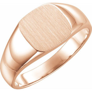 14K Gold Signet Ring