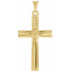 14K Yellow 22x14  mm Cross Pendant