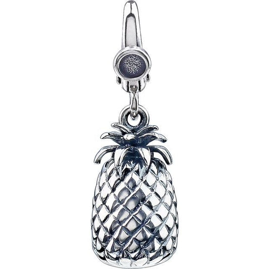 Pineapple Charm/Pendant | Sterling Silver | 17 X 8 Mm | Polished