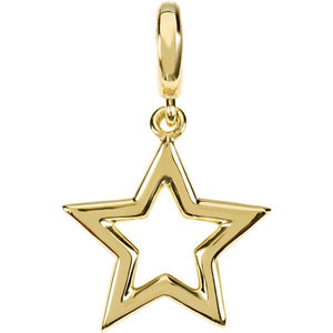 14K Gold Tiny Star Charm/Pendant