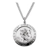 Sterling Silver 25 mm St. Christopher Travel Pendant