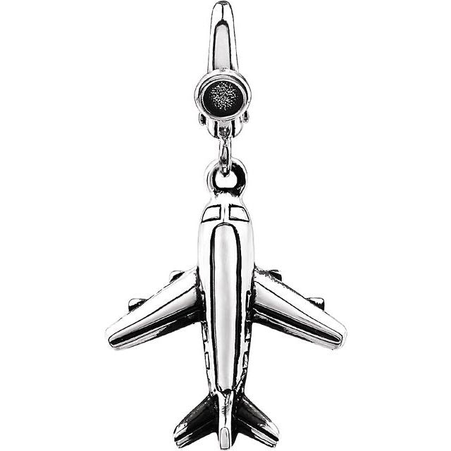 14K Gold Plane Charm/Pendant
