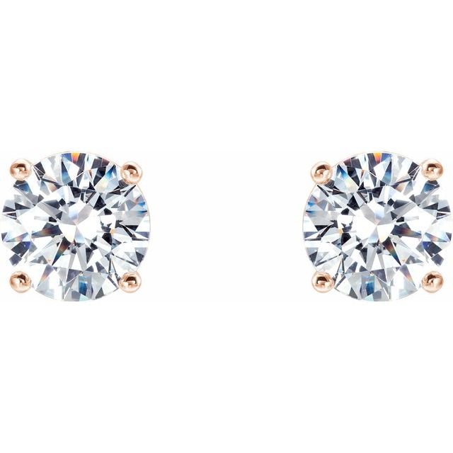 14K Yellow Gold 1/5 CTW Lab-Grown Diamond 4-Prong Stud Earrings