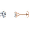 14K Yellow 1/5 CTW Lab-Grown Diamond 4-Prong Stud Earrings