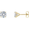 14K Yellow 1/5 CTW Lab-Grown Diamond 4-Prong Stud Earrings