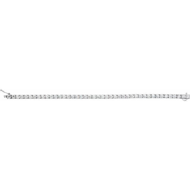 Sterling Silver Imitation White Cubic Zirconia Bracelet