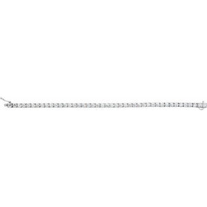 Sterling Silver Imitation White Cubic Zirconia Bracelet