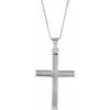 14K Yellow Gold 26x19 mm Polished Cross Pendant – Elegant Faith Symbol