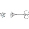 14K White Gold Natural Diamond Stud Earrings with 1/5 CTW