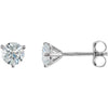 14K White Gold Natural Diamond Stud Earrings with 1/5 CTW