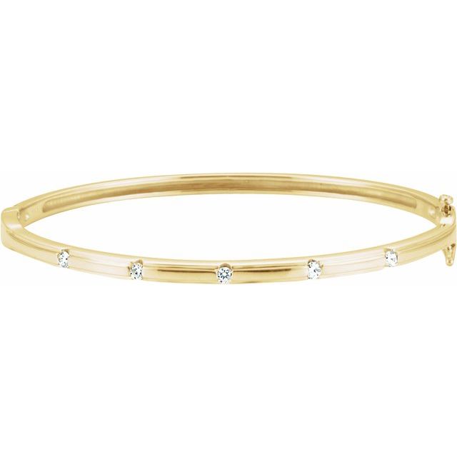 14K Gold Natural Diamond Bracelet - Options Available