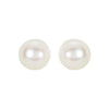 14K White 4 mm Cultured White Akoya Pearl Earrings