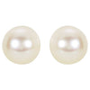 14K White 4 mm Cultured White Akoya Pearl Earrings