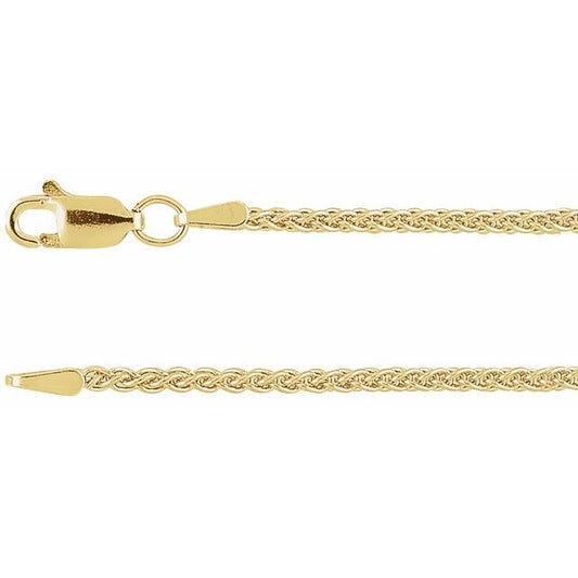 Wheat Chain Bracelet in 14K Gold