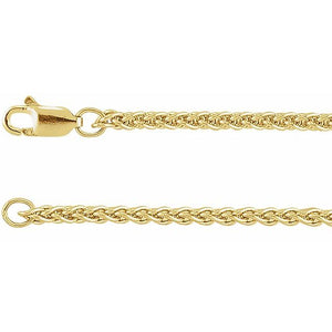 Wheat Chain Bracelet in 14K Gold