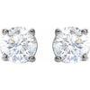 14K White Gold Diamond Stud Earrings â€“ 1/5 CTW Sparkle