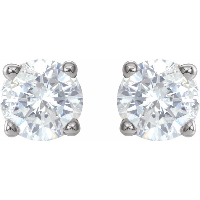 14K White Gold Diamond Stud Earrings â€“ 1/5 CTW Sparkle