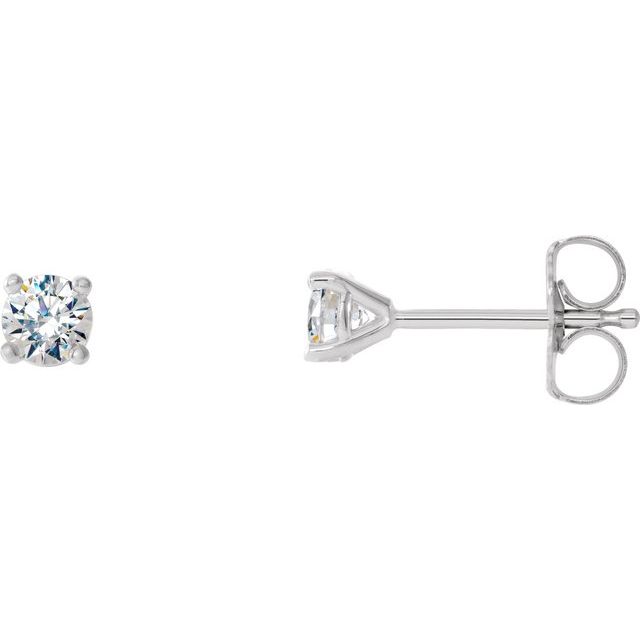 14K Yellow Gold 1/5 CTW Lab-Grown Diamond 4-Prong Stud Earrings