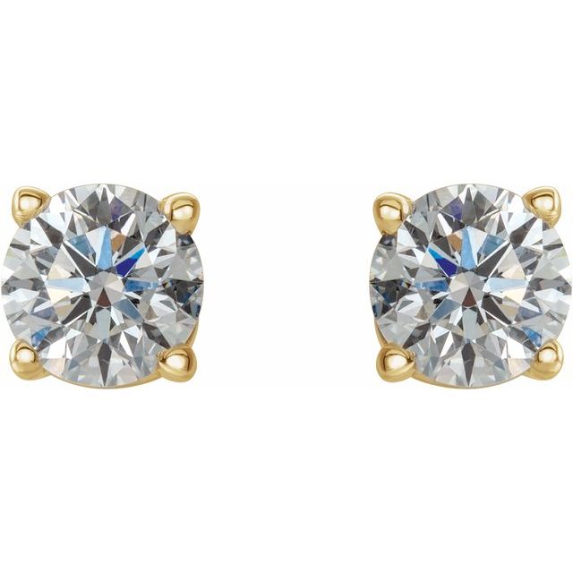 14K White 3mm 1/5 CTW Natural Diamond Stud Earrings