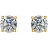 14K White 3mm 1/5 CTW Natural Diamond Stud Earrings