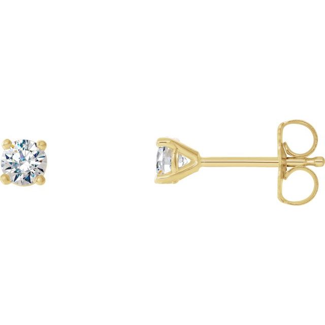 14K Gold Lab-Grown Diamond Stud Earrings