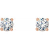 14K Yellow 1/5 CTW Lab-Grown Diamond 4-Prong Stud Earrings